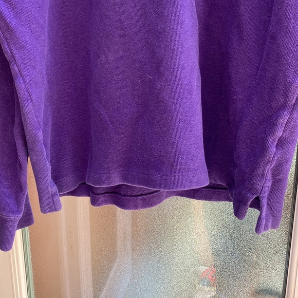 Mens Polo Ralph Lauren Blue Label Purple 1/4 Zip Sweater/Embroidered Logo L - Picture 7 of 10